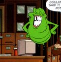 Slimer 68-R seen in 35th Anniversary: The Real Ghostbusters