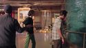 Filming cast entering lab, seen in Welcome to the Paranormal Discovery Center special feature