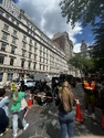 Ecto-1 filming at City Hall Park in New York on June 4, 2023 (Credit: WWFNo_Mercy)