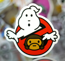 BabyMiloGhostbustersNoGhostBAPENonGlossyStickersc01