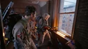 Callie shooting out of Phoebe's window, seen in New York, New Gear special feature