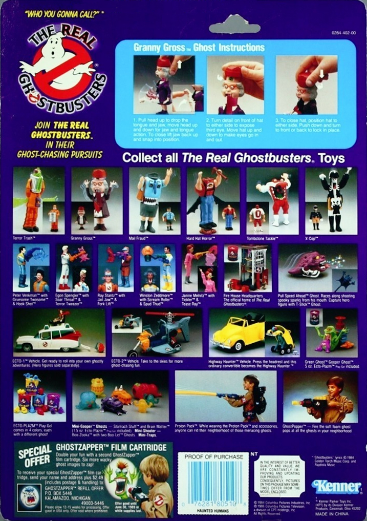 Figurine Kenner The Real Ghostbusters - Egon Spengler - 1986 - 1ère Vague