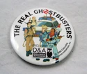 Button given out in The Real Ghostbusters promotion.
