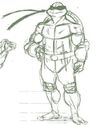 Character design seen in Teenage Mutant Ninja Turtles Ghostbusters Deluxe Edition