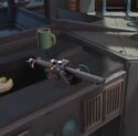 Particle Thrower at equipment bench in Ghostbusters: Rise of the Ghost Lord