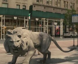 Lion statue