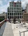Frozen Empire second unit filming from Hook & Ladder No. 8 roof in New York on June 15, 2023 (Credit: officialghostbustershq)