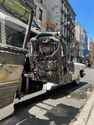 Back of gunner chair during Canal and Lafayette Streets Frozen Empire filming on June 13, 2023 (Credit: Martin Souza, The Ghostbusters Reference Library)