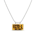 Promo Image of Ghostbusters License Plate Pendant in Sterling Silver