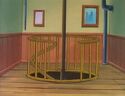 Stairs and fire pole in "Buster the Ghost"