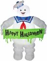 Promo image for Stay Puft Airblown Inflatable 5.5 FT with Banner "Happy Halloween" (Item #225304)