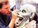 Bill Niedig works on headpiece of Tony Scoleri, seen on page 19 of The Real Ghostbusters Magazine Winter 1990