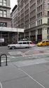 Ecto-1 filming at 5th Avenue & East 18th Street in New York on June 3, 2023 (Credit: decaffnyc)