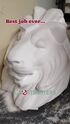 Replica of Patience The Lion statue used in Frozen Empire (Credit: Luke Whitelock)