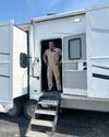 Ernie Hudson at his trailer during Frozen Empire production (Credit: Gil Kenan)