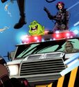 Slimer 68-E seen on Cover A of Ghostbusters Crossing Over Issue #4