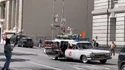 Ecto-1 filming at City Hall Park in New York on June 4, 2023 (Credit: mardin chatzuk)