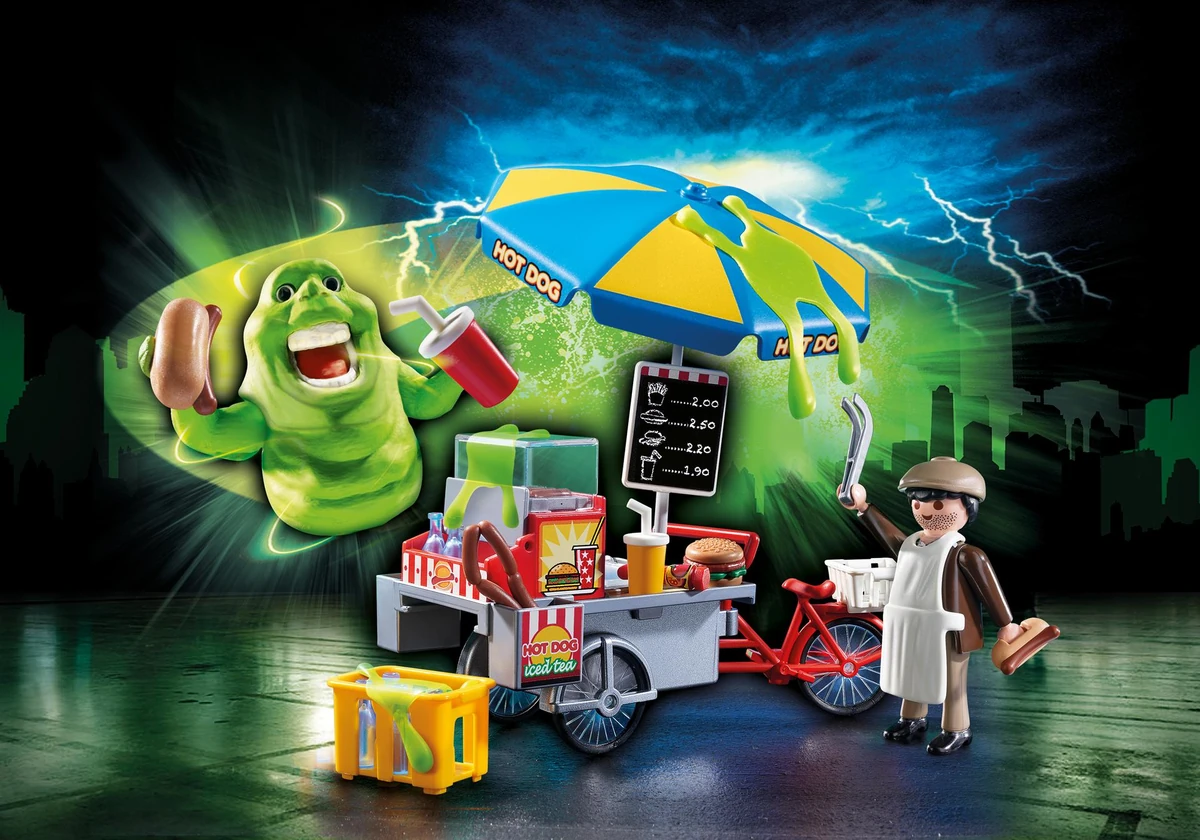 Playmobil Slimer with Hot Dog Stand Ghostbusters Wiki Fandom