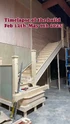 Construction of stairs in Frozen Empire's Firehouse set (Credit: Whitelock Design)