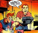 Animated Toaster as depicted in NOW Comics The Real Ghostbusters starring in Ghostbusters II part 2.