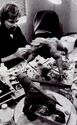 Randall William Cook works on sculpt of final Terror Dog design, seen in Making Ghostbusters p.118