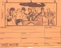 Storyboard of Hot Dog Vendor and Slimer scene (Credit: Prop Store)