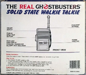 Back of The Real Ghostbusters: Solid State Walkie Talkie box