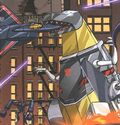 Grimlock seen on Transformers/Ghostbusters Issue #5 Cover A