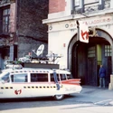 Ghostbusters II filming in November 1988 (Credit: officialghostbustershq)