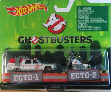 HOT WHEELS 2016 ECTO 1 AND ECTO 2 GHOSTBUSTERS CARTOON CAR 1