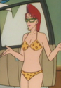 Janine in a bikini as seen in "The Devil in the Deep"