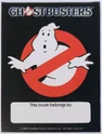Ghostbusters Bookplate (front of one) (credit: ebay seller popculturelegion)