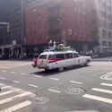 Filming at N. Moore Street on June 15, 2023 (Credit: justincorino, Ghostbusters News)