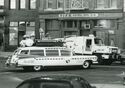 Ecto-1a en route, seen in Ghostbusters II Press Kit (Credit: Spook Central)