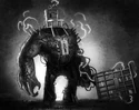 Prison Golem unused concept art (credit: Robert St. Aubin)