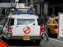 Ecto-1 seen at Fifth Avenue on June 17, 2023 (Credit: Streetfilms)