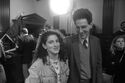 Violet Ramis poses with father Harold Ramis on the set (Credit: Vanity Fair/Bruce McBroom)