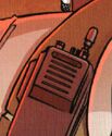 On right strap, seen in Ghostbusters Volume 1 Issue #9