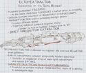 Ecto-Extractor design on page 31 of Egon's Journal, a supplement of the Hasbro Haslab Ghostbusters Plasma Series Spengler's Proton Pack