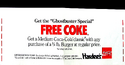 Coupon for "Free Coke"