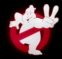 In chapter 01 "Start" of Ghostbusters II, the signs ghost with the no sign, the second leg is still hinted at being there.