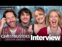 Paul Rudd and Carrie Coon, Finn Wolfhard and Mckenna Grace interviewed by Cinemablend on March 22, 2024