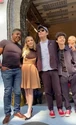 Ernie Hudson, Mckenna Grace, Gil Kenan, and Logan Kim at Hook and Ladder No. 8 for pre-premiere event on March 4, 2024 (Credit: Ghostbusters)