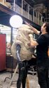 Time lapse work done on Slimer puppet for Frozen Empire (Credit: Leland Stewart)