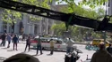 Ecto-1 filming at City Hall Park in New York on June 4, 2023 (Credit: Steve Sands)