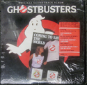 Front of the first pressing of the Ghostbusters Soundtrack, which included the mail order.