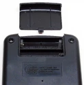 Close up of back of Handheld device (Ghostbusters II Black Plastic Shell MGA-206)