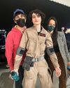 Gil Kenan, Finn Wolfhard, and Alexis Forte during Frozen Empire production (Credit: Gil Kenan)