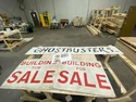 Old sign and For Sale sign used in Firehouse attic set during Frozen Empire production (Credit: Eric Reich)