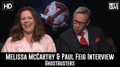 Ghostbusters Interviews - Paul Feig & Melissa McCarthy